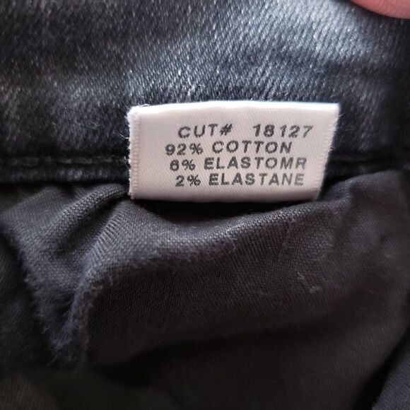 J Brand Super Skinny Nemesis Jeans Size 26 Distressed Light Black Womens Stretch - Picture 9 of 9